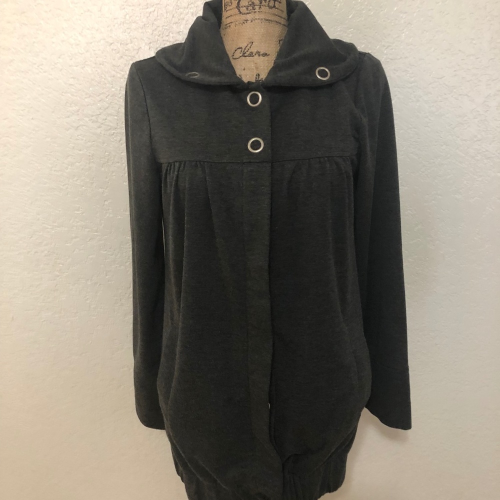 Grey Cardigan Sweater
